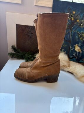 Pajar Chestnut Brown Suede Mid-Calf Winter Boots